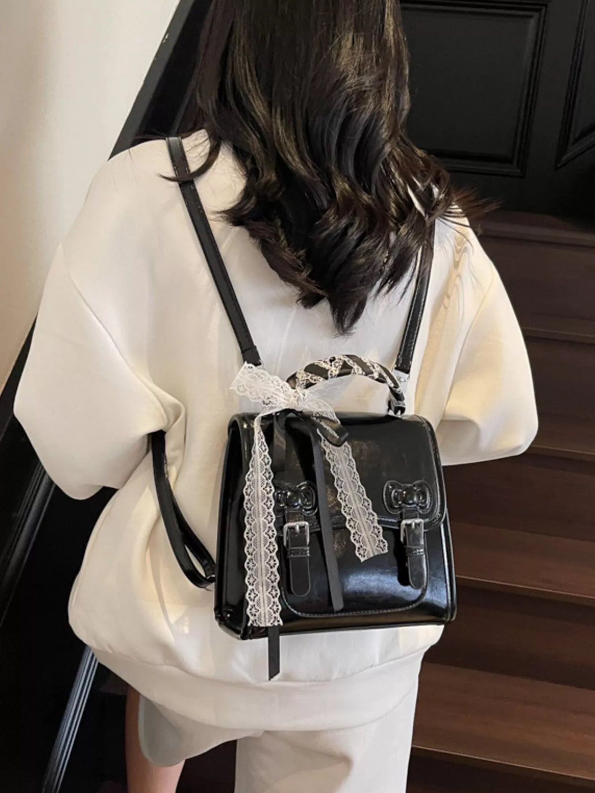 Sac à Dos en Cuir PU – Mini Effet Croco