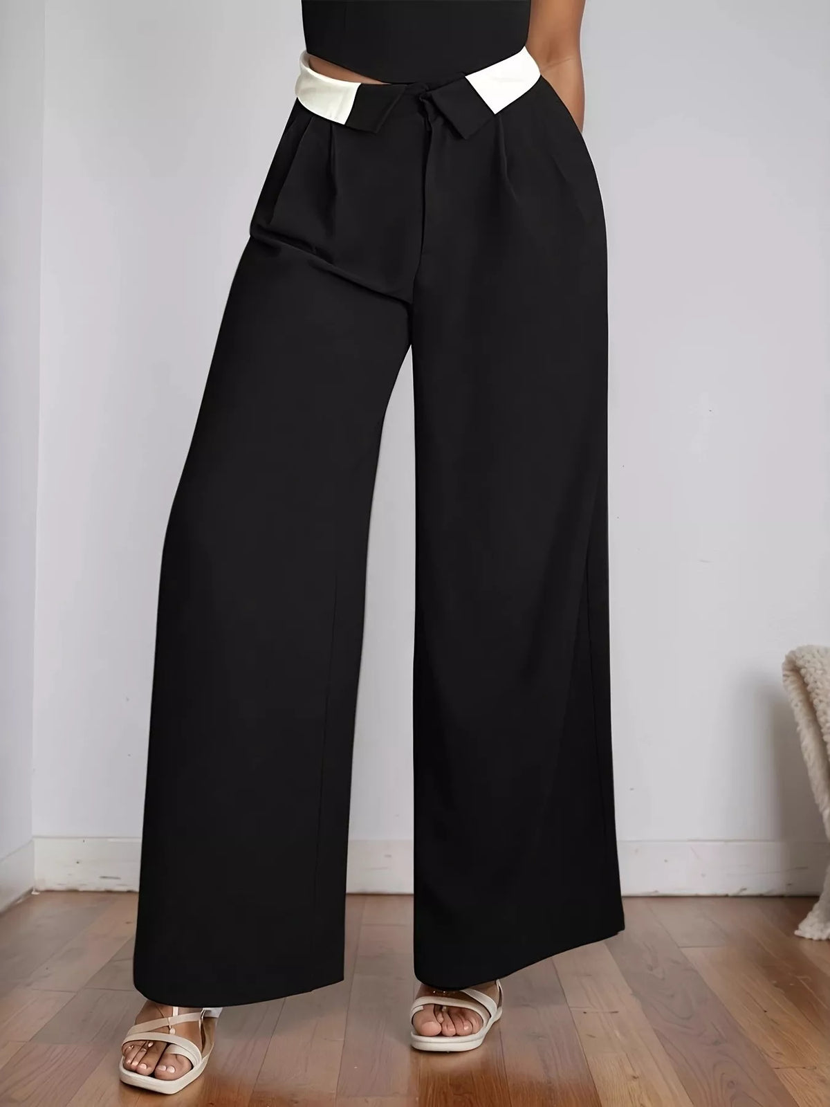 Pantalon Jambe Large