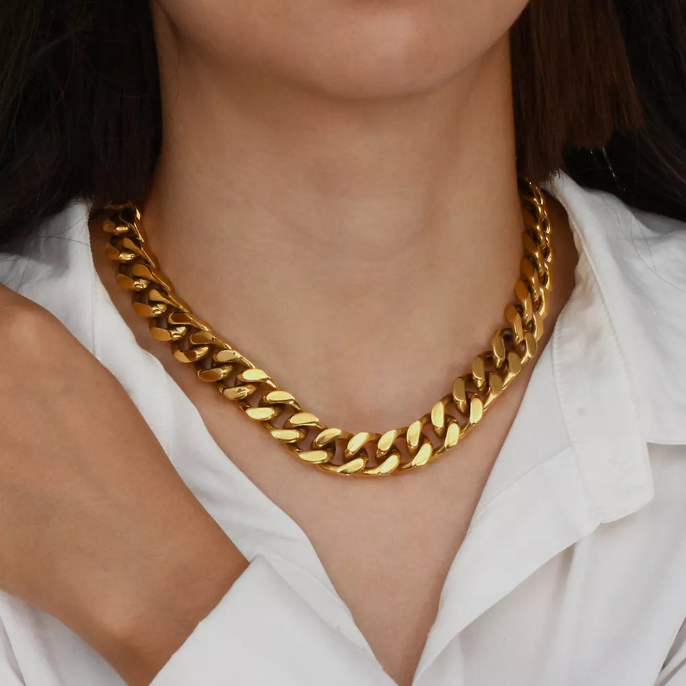 Collier Chaîne Plaqué Or 18 Carats