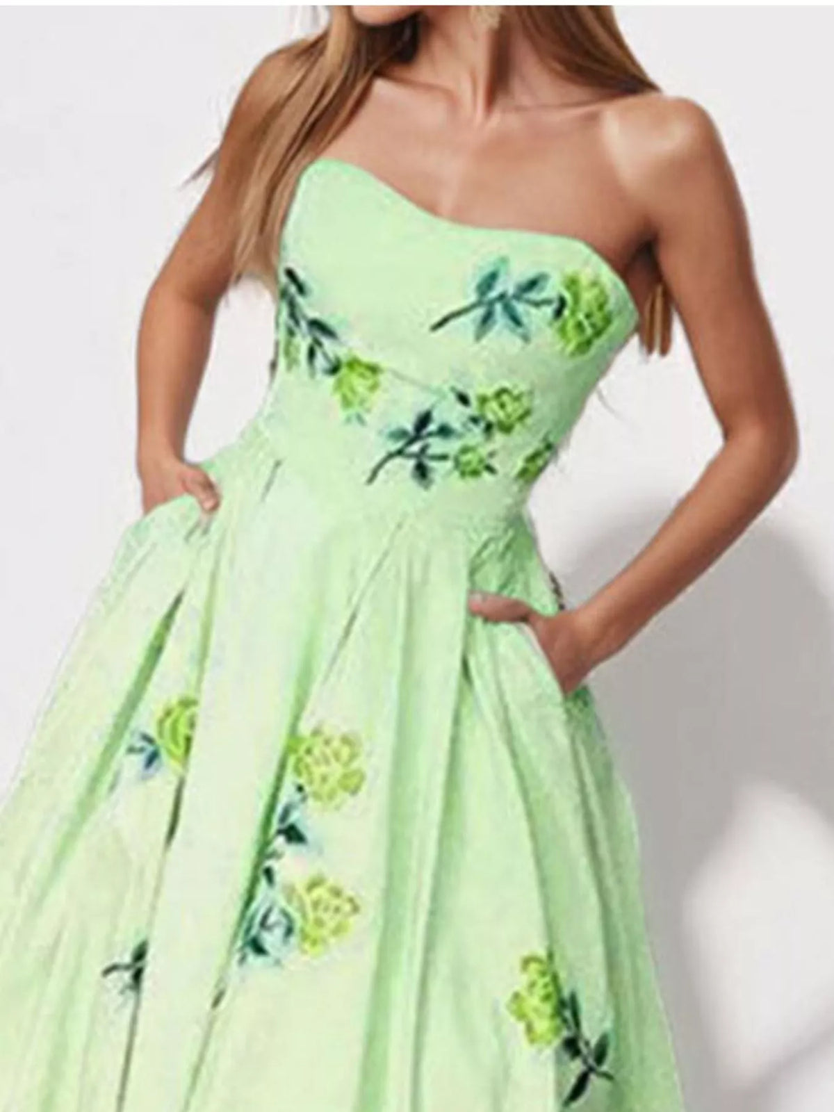 Robe Maxi Tube Imprimée Fleurs