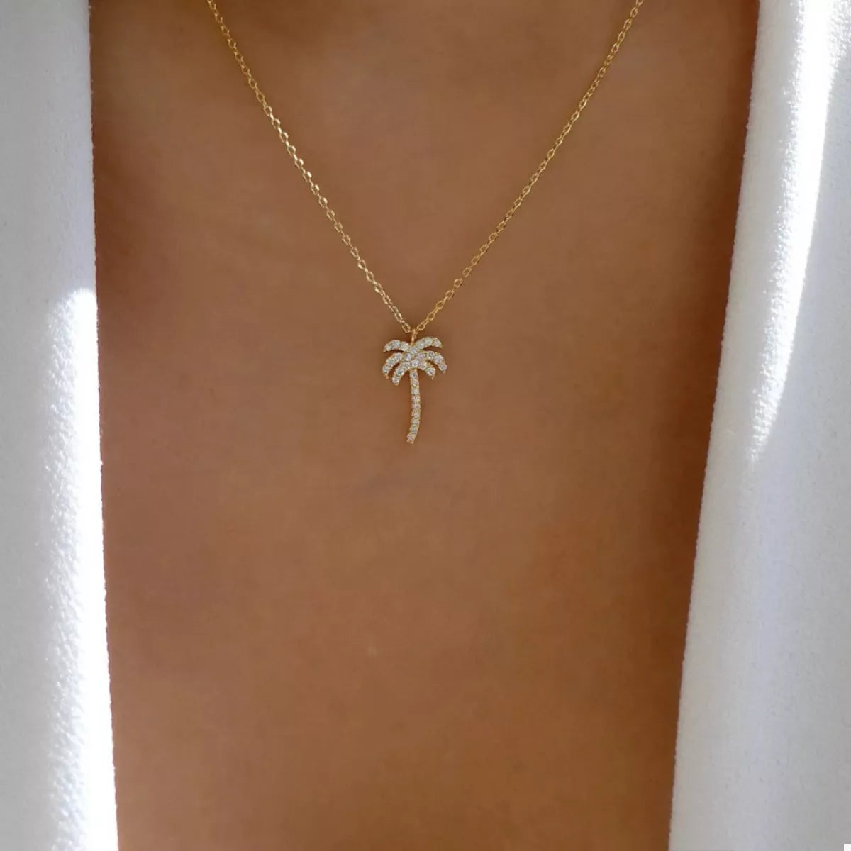 Collier Pendentif Palmier