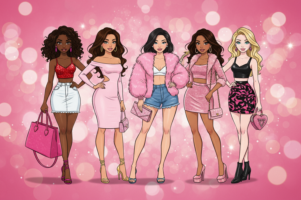 Bannière Baddie Cartoon