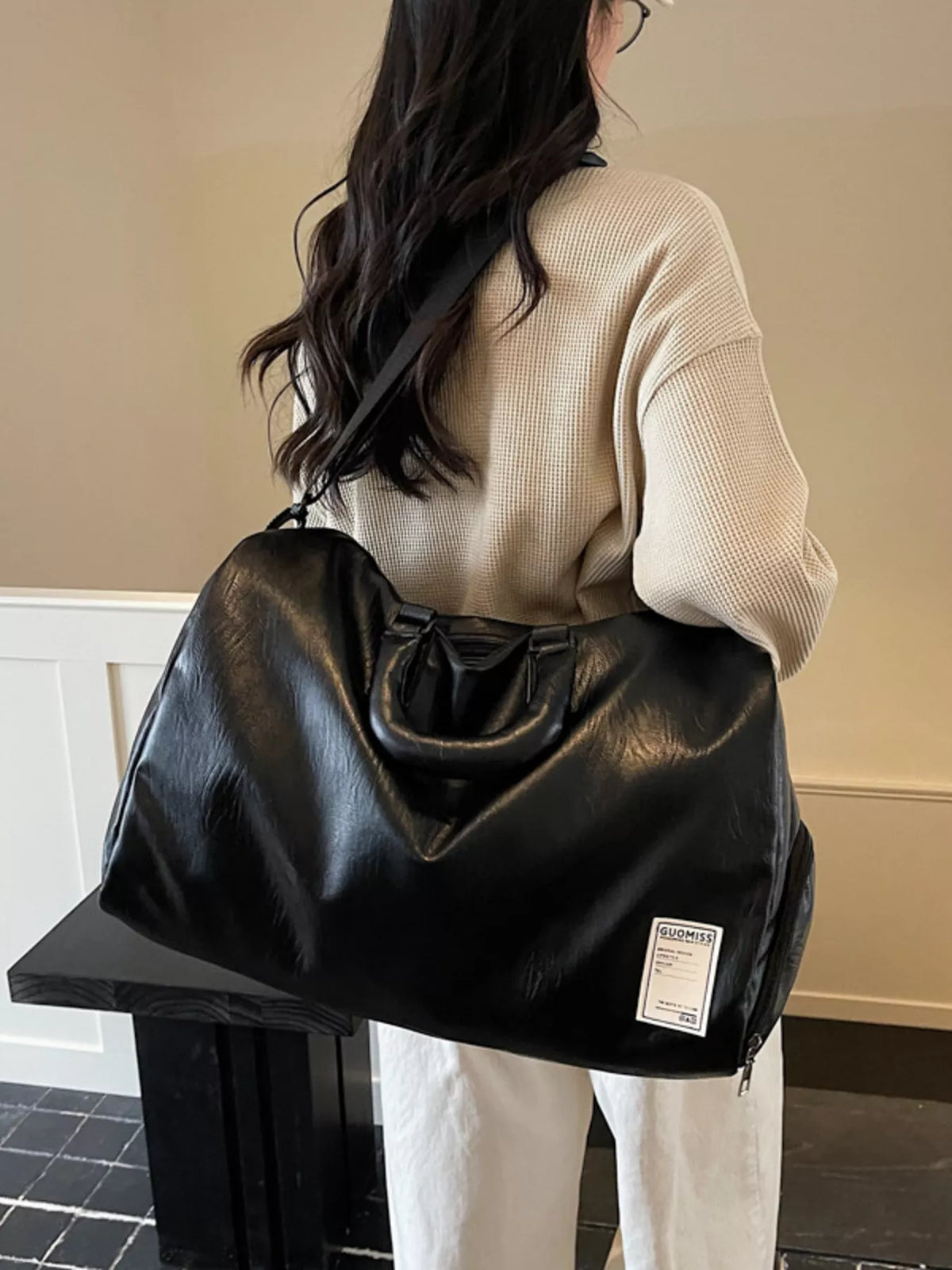 Sac de Voyage en Cuir Grande Capacité