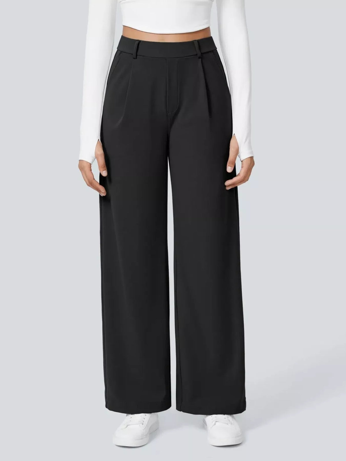 Pantalon Jambe Large Poches