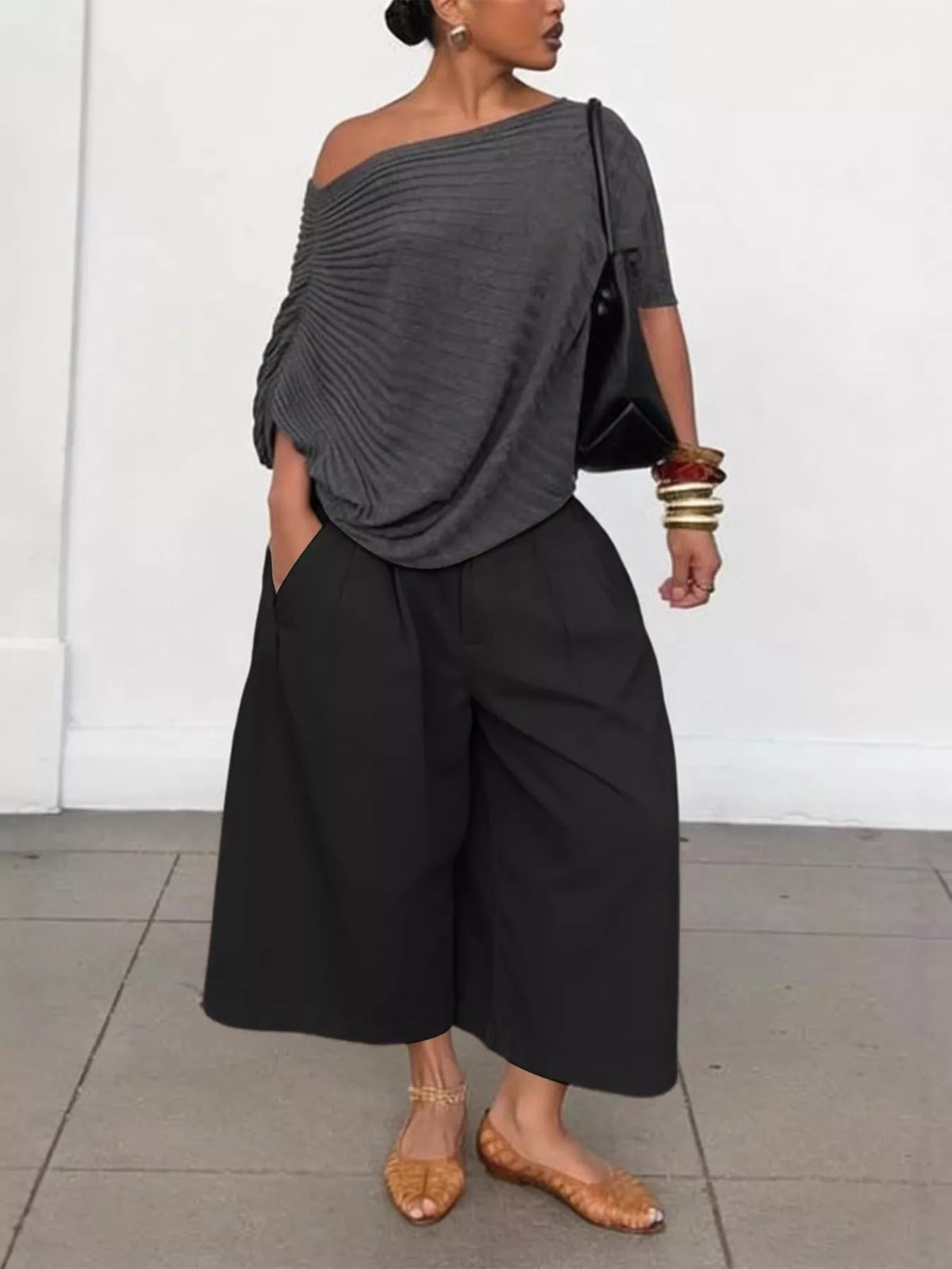 Pantalon Large Court