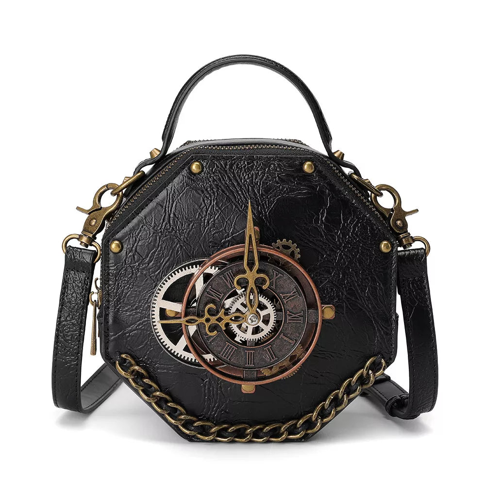 Sac Bandoulière Steampunk Horlogerie