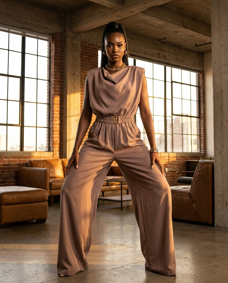 Combinaison Cowl Neck mannequin