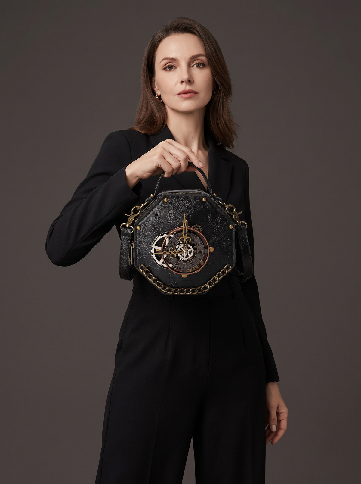 Sac Bandoulière Steampunk Horlogerie