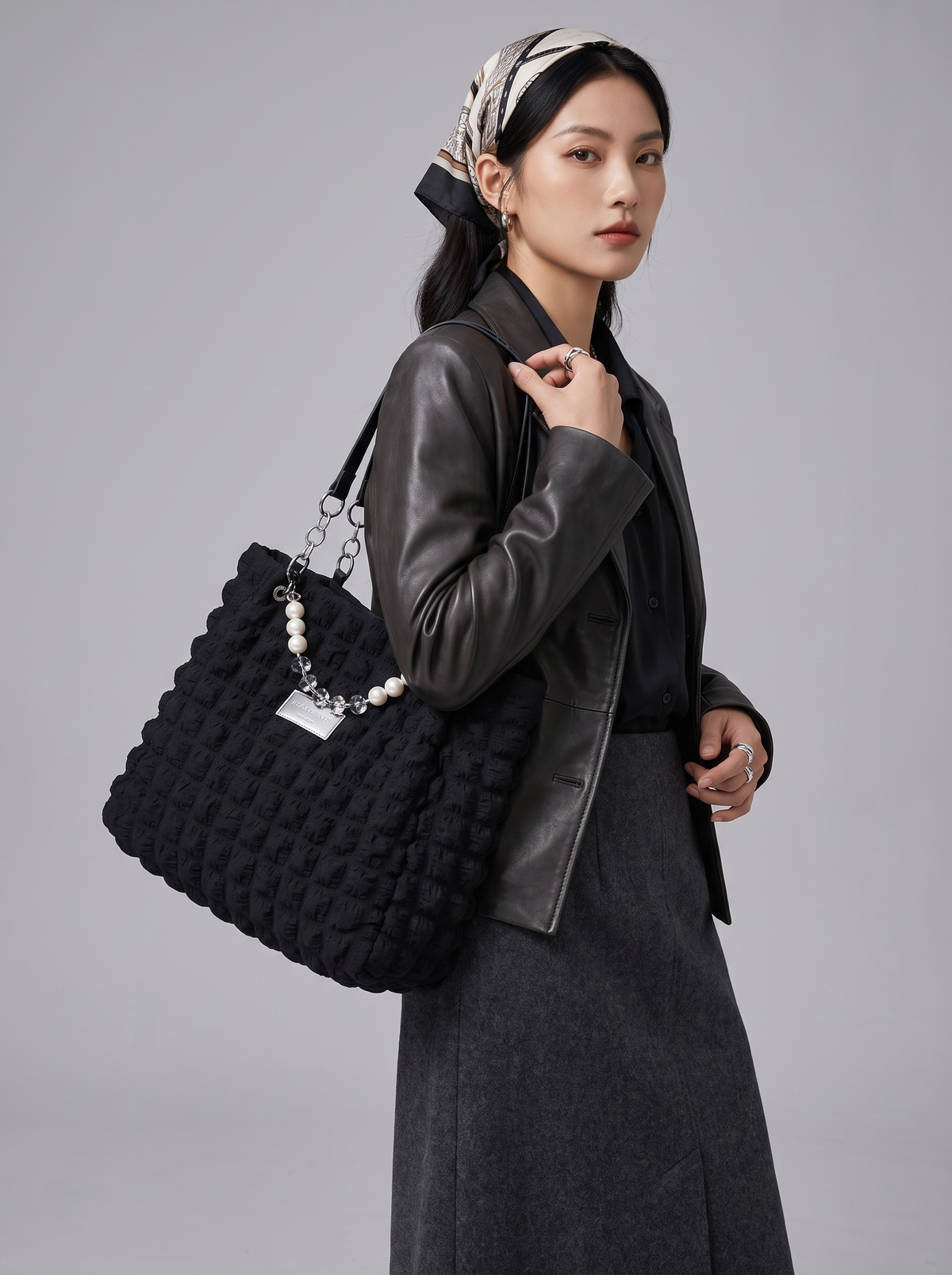 Sac Tote Texturé Bulle