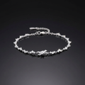 Bracelet chaîne nœud - studio noir luxe reflet miroir