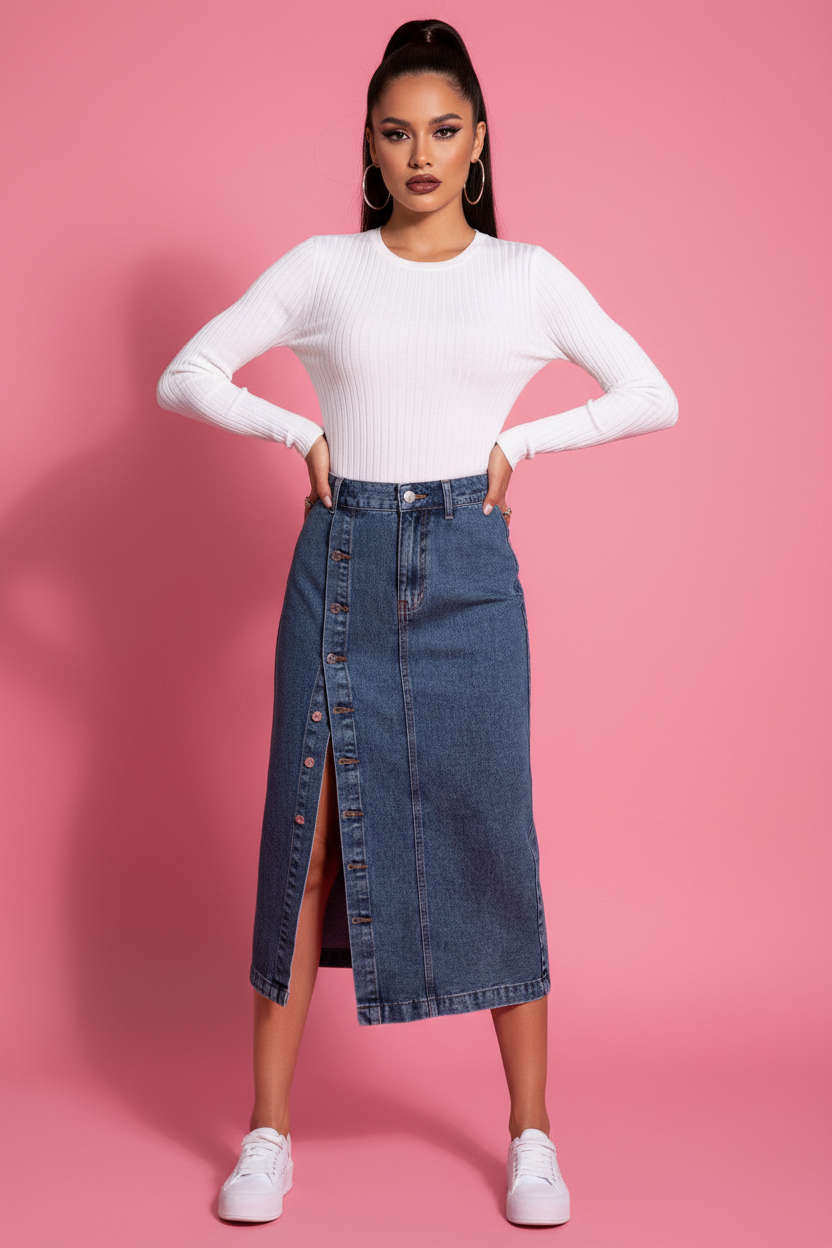 Jupe Navy - Vue face