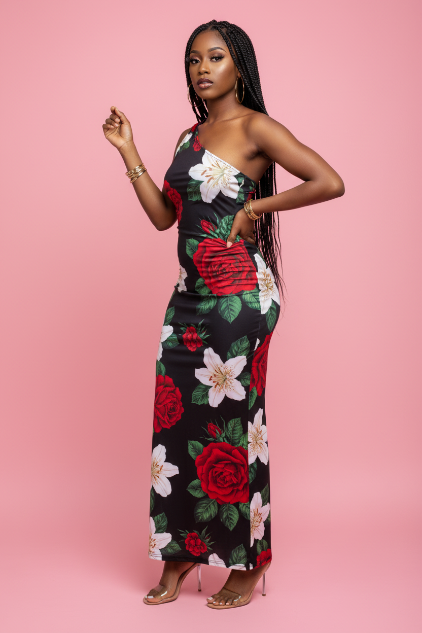 Robe Black - Mannequin Afro - 3/4
