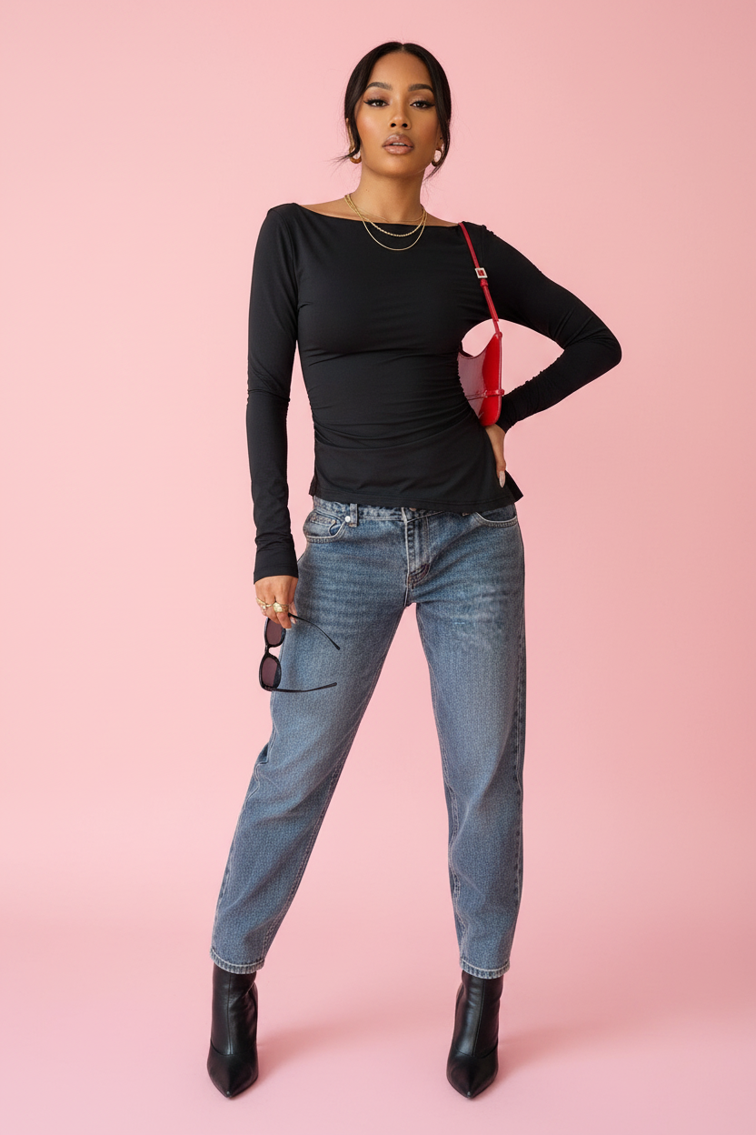 T-shirt Dentelle Black - Face style