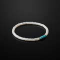 Bracelet turquoise nacre - studio noir luxe reflet miroir