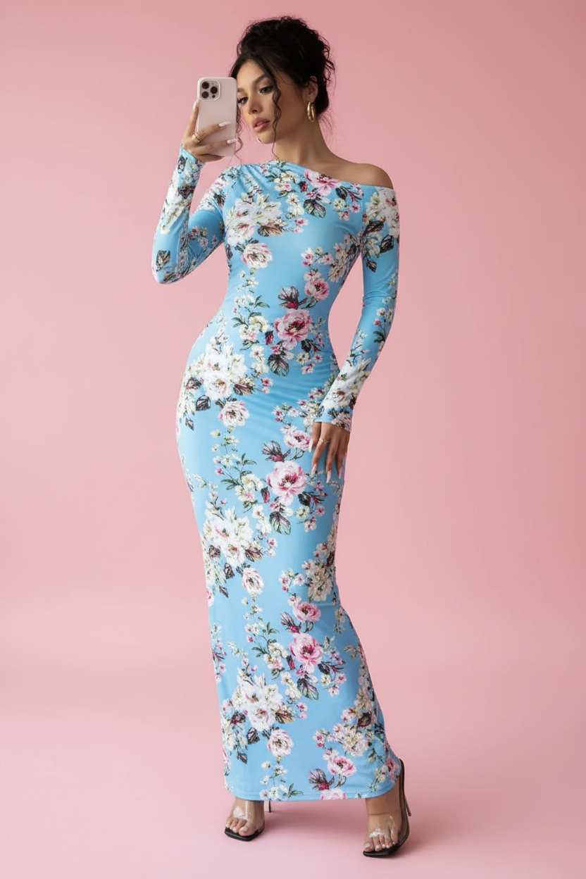 Robe Sky Blue - Mannequin Moyen-Orientale - 3/4