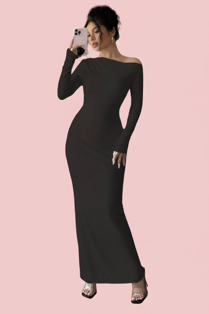 Robe Black - Fond rose