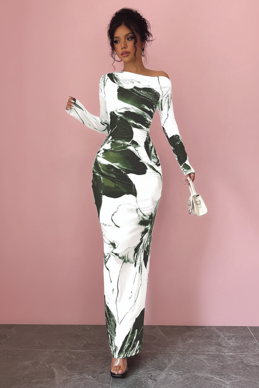 Robe Green - Fond rose