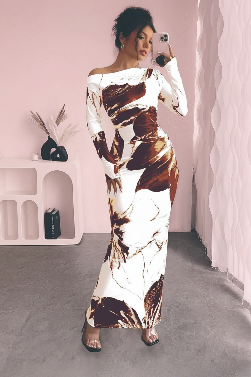 Robe Brown - Fond rose