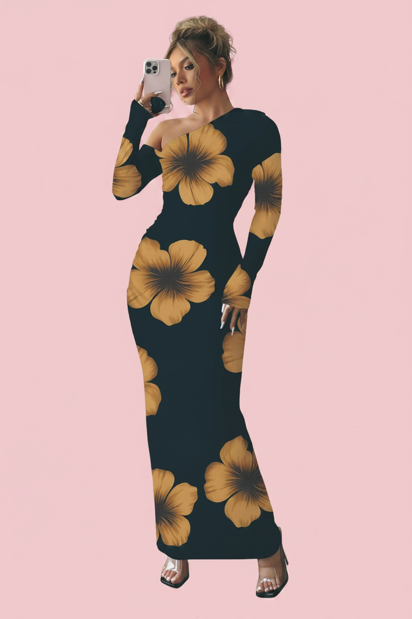Robe Caramel - Mannequin Européenne - 3/4