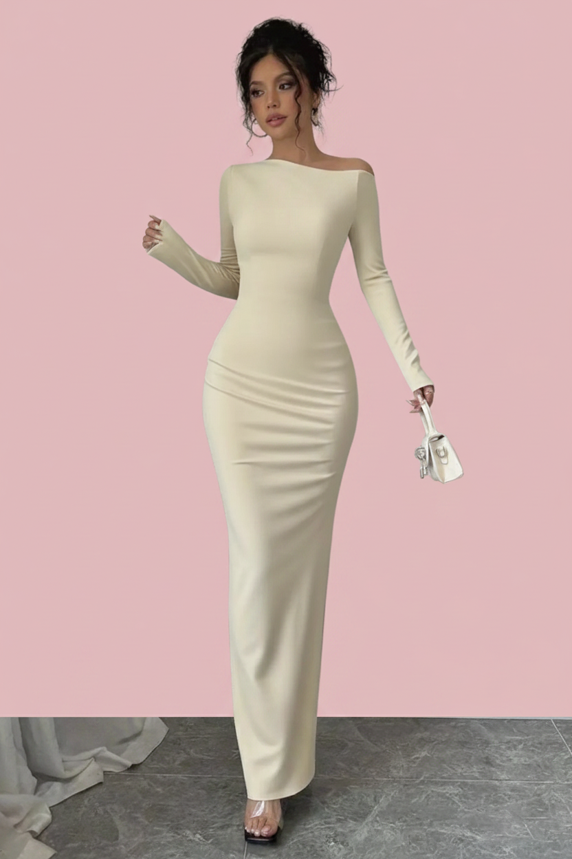 Robe Khaki - Fond rose