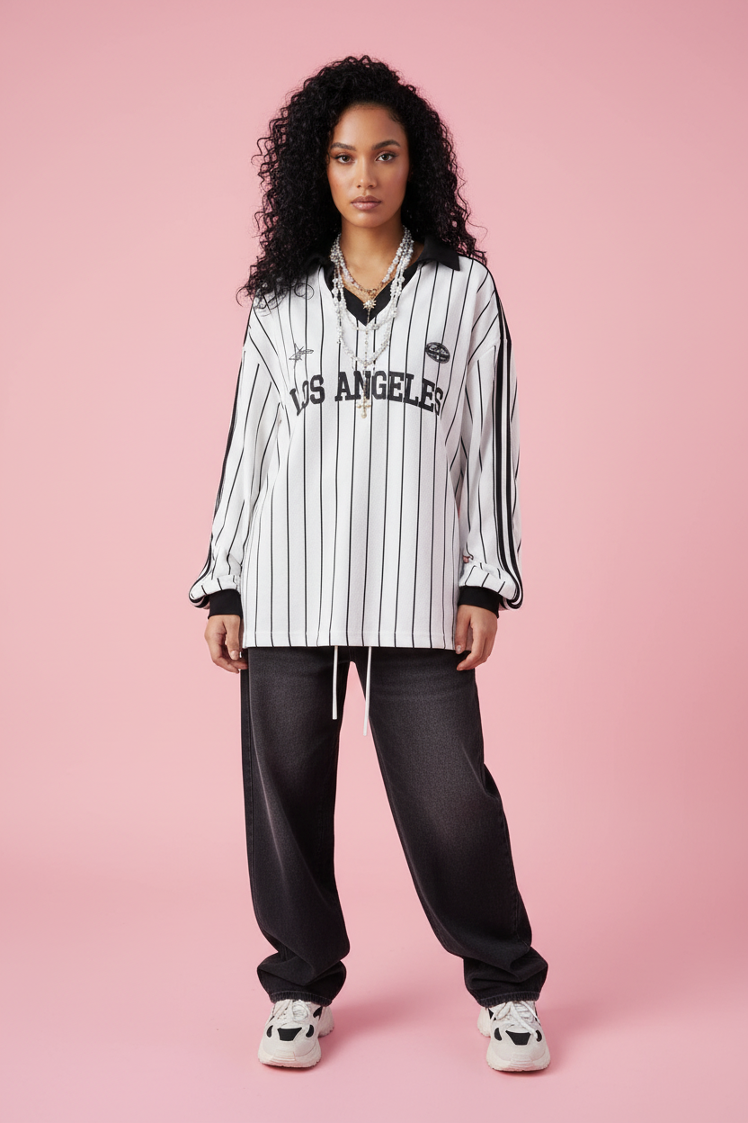 LA Striped Top - Face