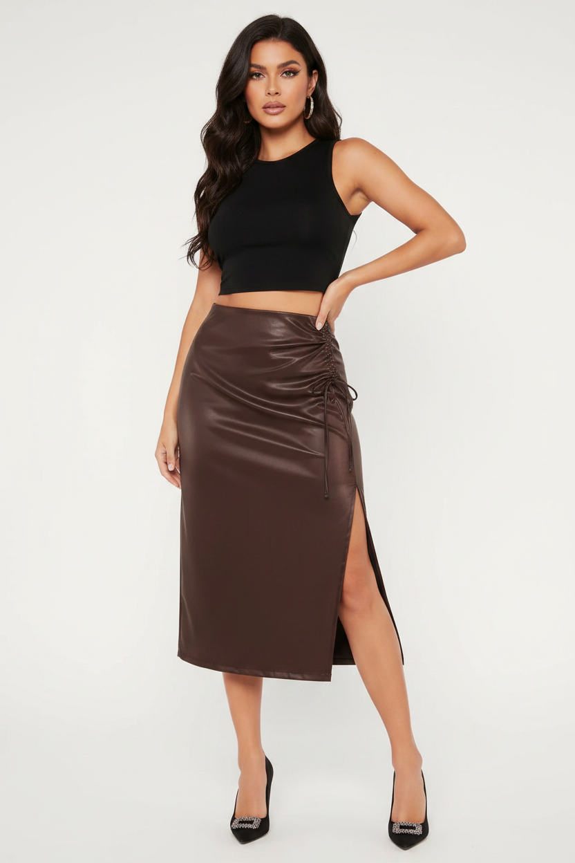 Mannequin Jupe Midi Brown