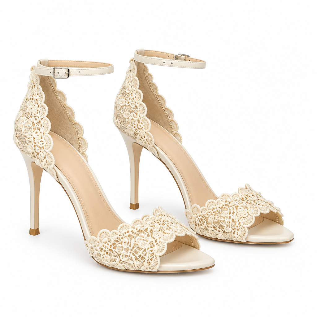 Paire blanc crème