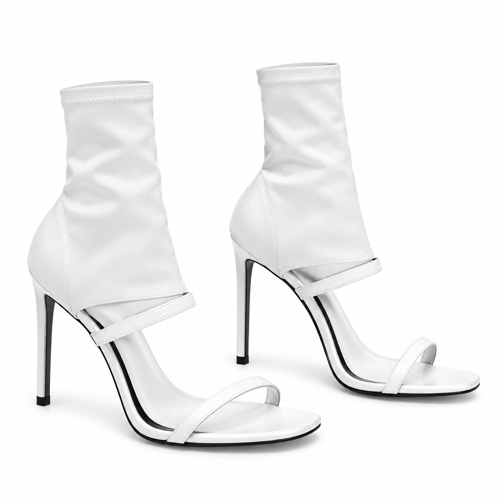 Paire de sandales blanches