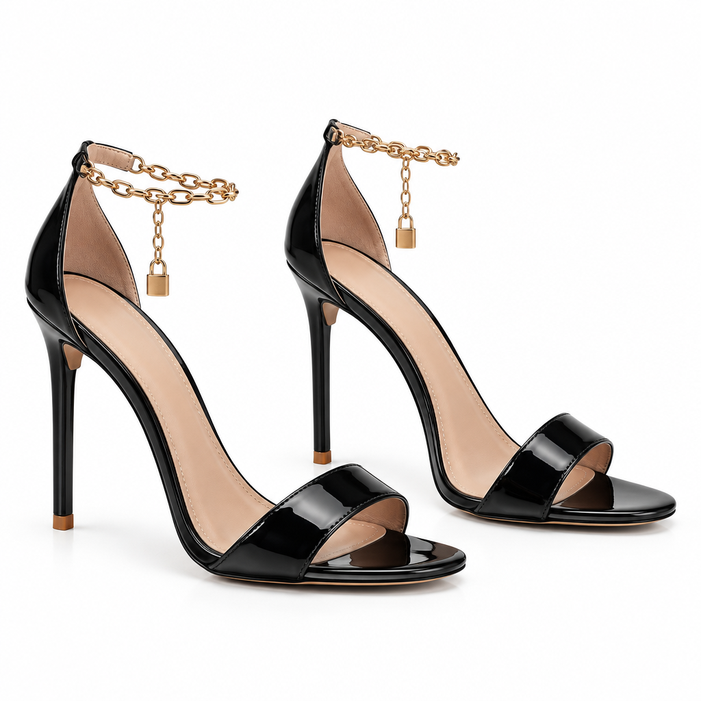 Paire de sandales noires