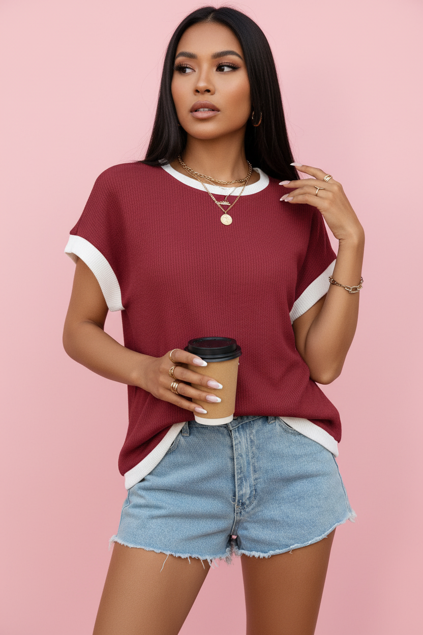 Wine Red - 3/4 - Latina